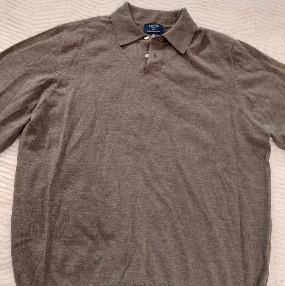 Brooks Brothers 346 Fine Italian Merino Wool Sweater